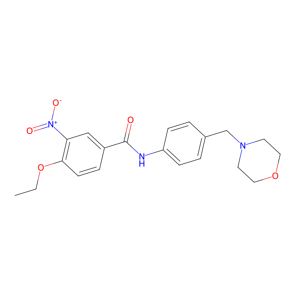 4-ethoxy-N-[4-(morpholin-4-ylmethyl)phenyl]-3-nitrobenzamide molecular structure, CAS 638153-92-1