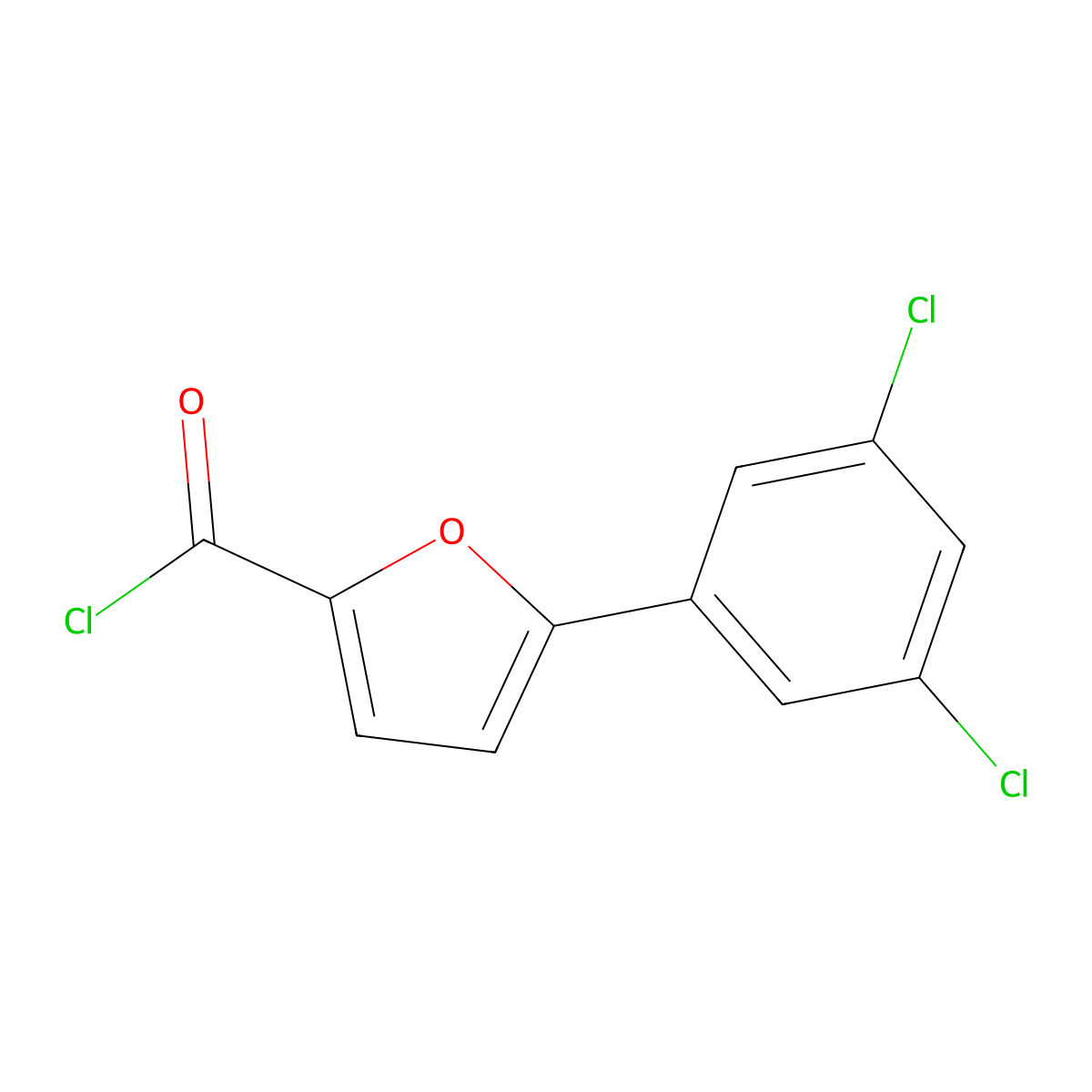 5-(3,5-Dichlorophenyl)furan-2-carbonyl chloride molecular structure, CAS 638159-95-2