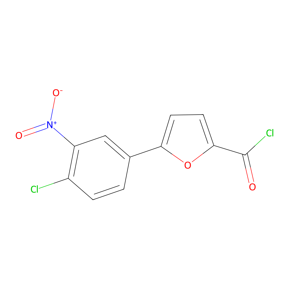 5-(4-Chloro-3-nitrophenyl)-2-furoyl chloride molecular structure, CAS 638160-09-5