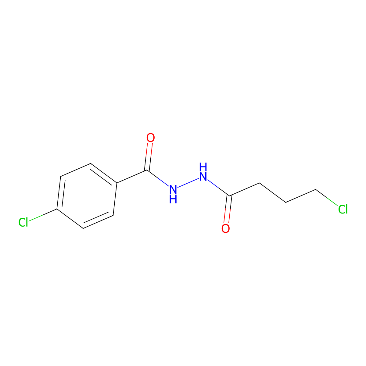 4-chloro-N'-(4-chlorobutanoyl)benzohydrazide molecular structure, CAS 638162-63-7