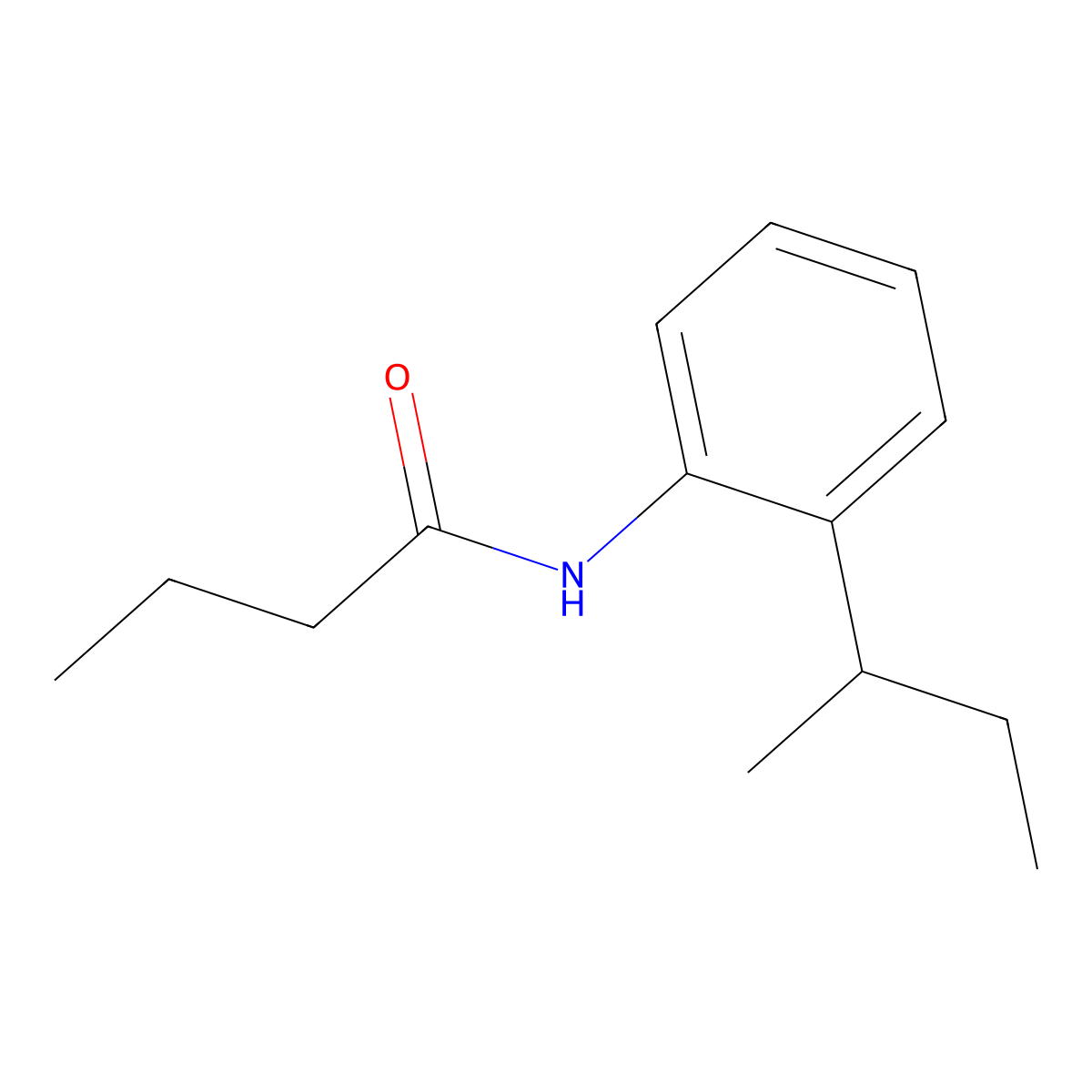 N-(2-butan-2-ylphenyl)butanamide molecular structure, CAS 638162-94-4