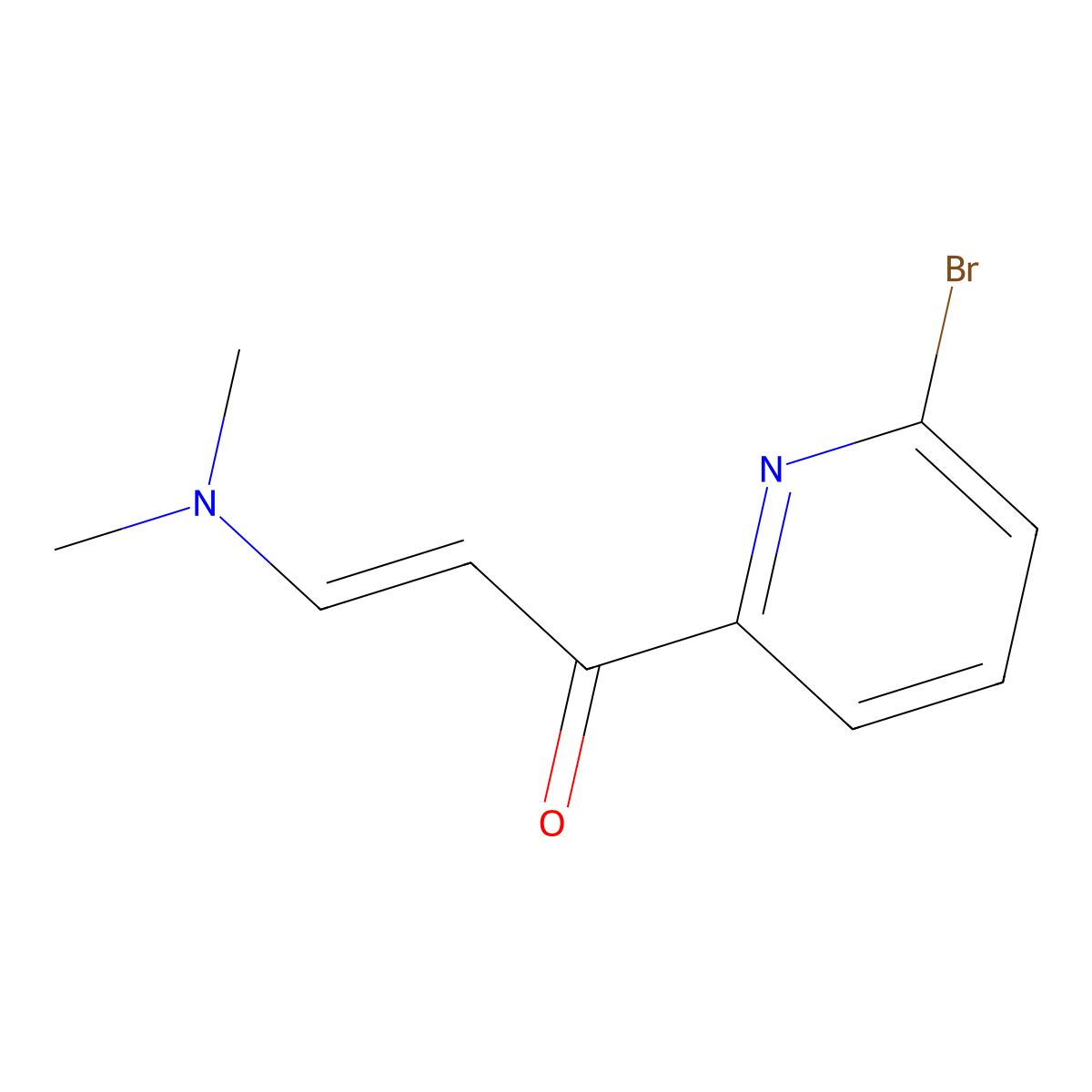 1-(6-Bromo-2-pyridinyl)-3-(dimethylamino)-2-propen-1-one molecular structure, CAS 638197-51-0