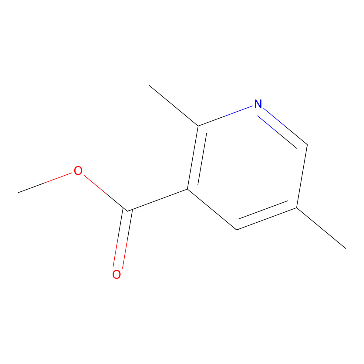 Methyl 2,5-dimethylnicotinate molecular structure, CAS 63820-72-4