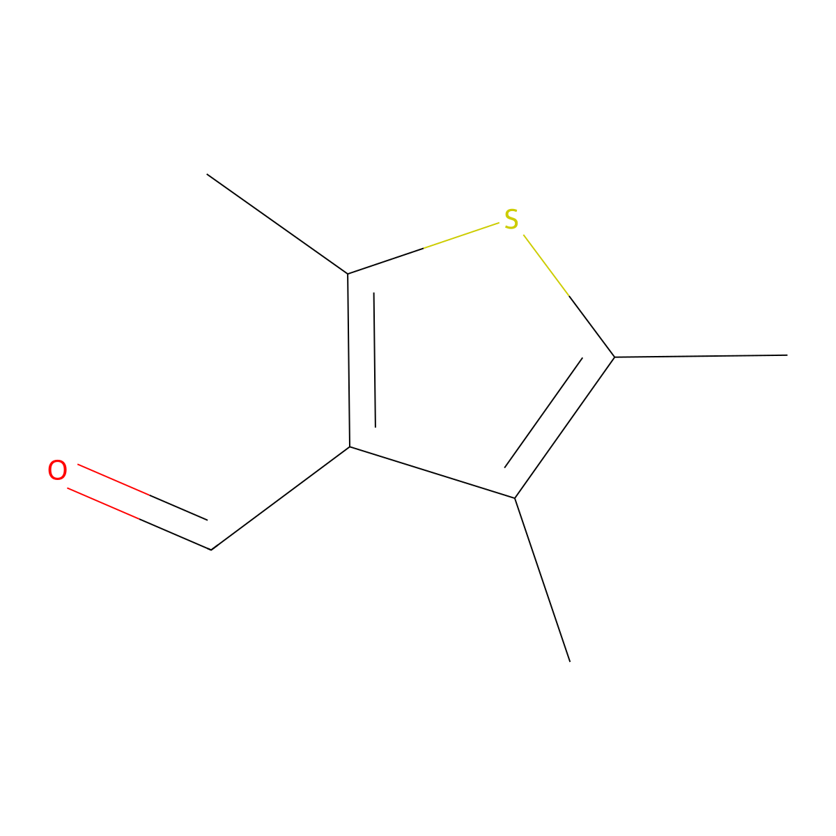 2,4,5-Trimethylthiophene-3-carbaldehyde molecular structure, CAS 63826-44-8