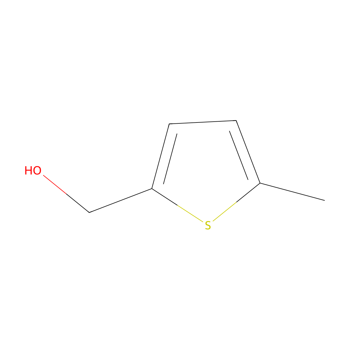 (5-Methylthiophen-2-yl)methanol molecular structure, CAS 63826-59-5