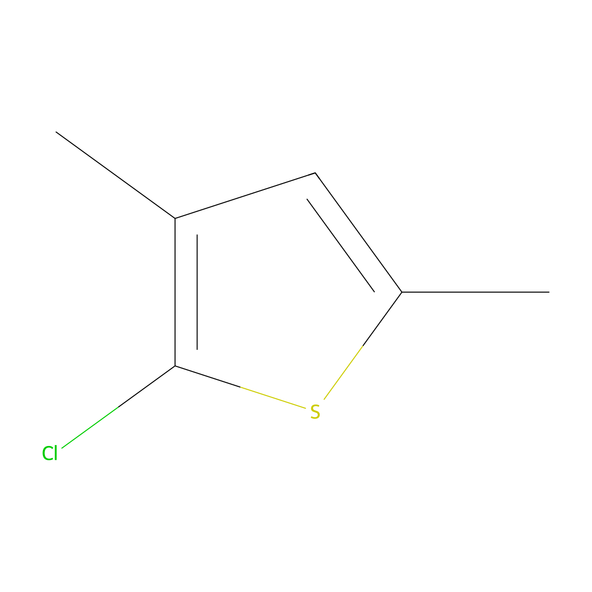 2-Chloro-3,5-dimethylthiophene molecular structure, CAS 63826-64-2