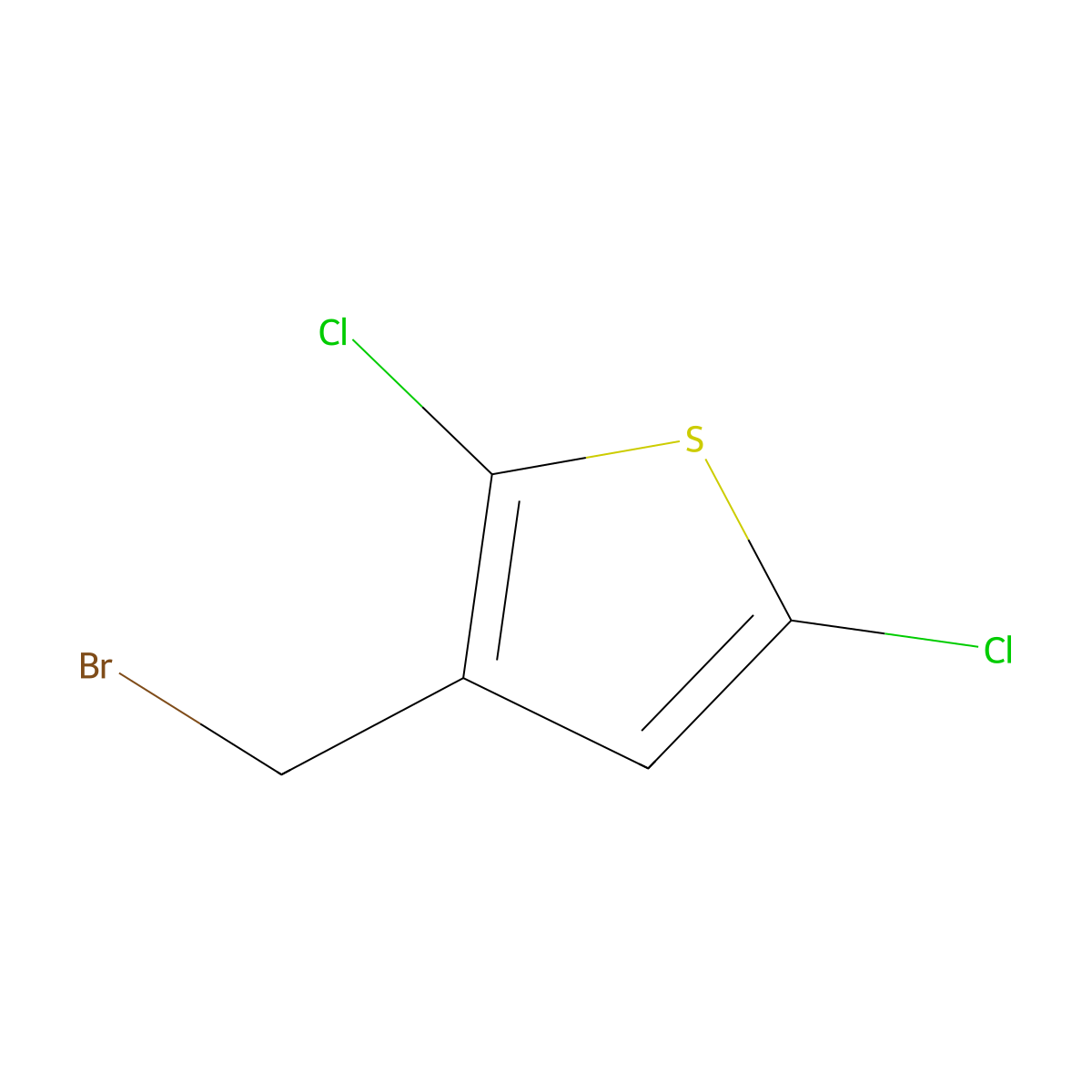 3-(Bromomethyl)-2,5-dichlorothiophene molecular structure, CAS 63826-68-6