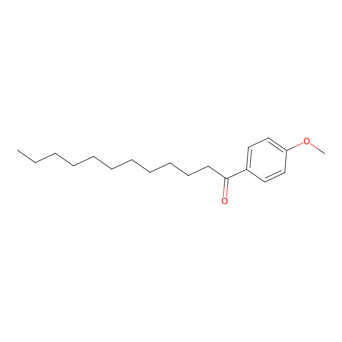 1-(4-Methoxyphenyl)dodecan-1-one molecular structure, CAS 63829-20-9