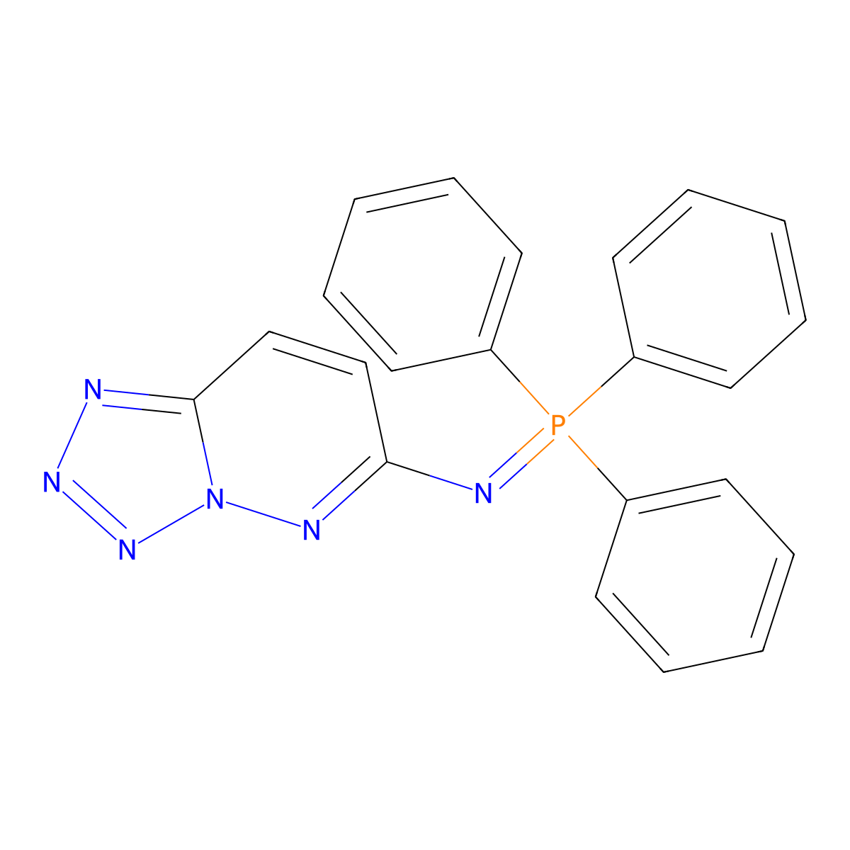 6-[(Triphenyl-lambda~5~-phosphanylidene)amino]tetrazolo[1,5-b]pyridazine molecular structure, CAS 6383-30-8