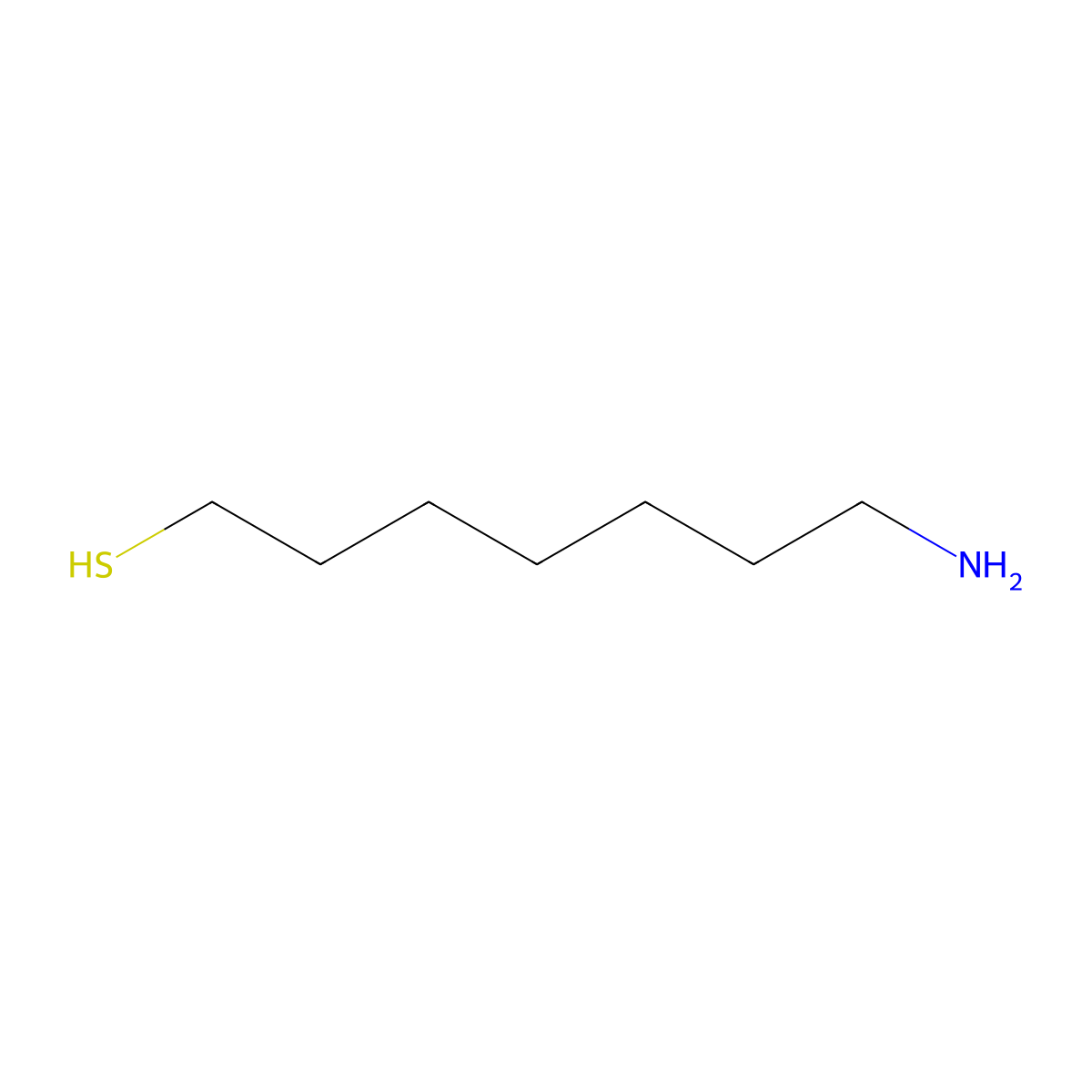 Heptanethiol, 7-amino- molecular structure, CAS 63834-29-7