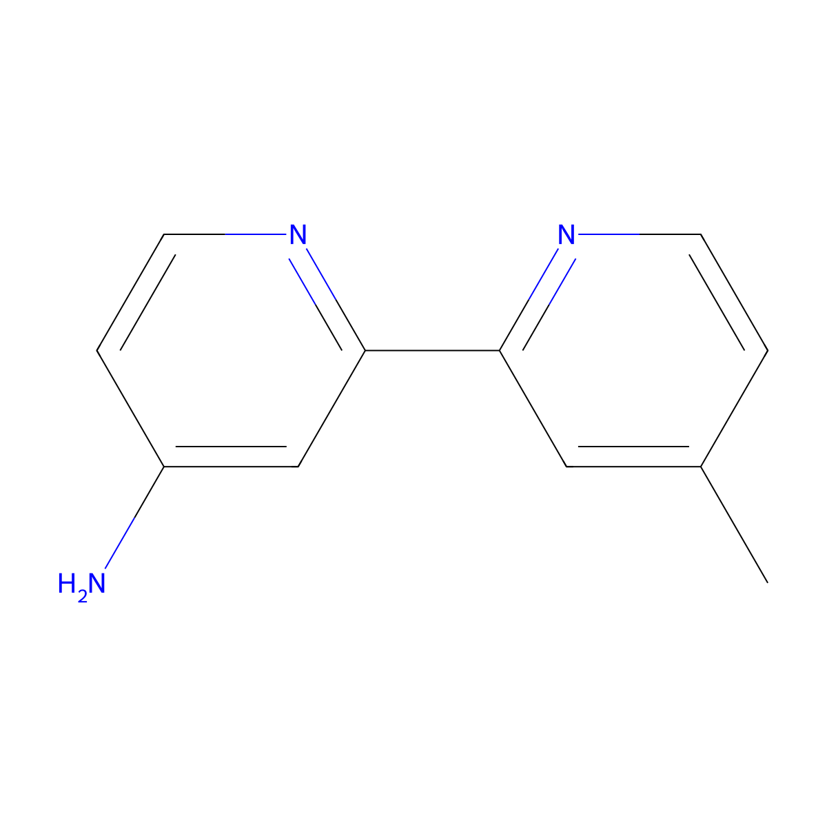 4'-Methyl-[2,2'-bipyridin]-4-amine molecular structure, CAS 638353-65-8