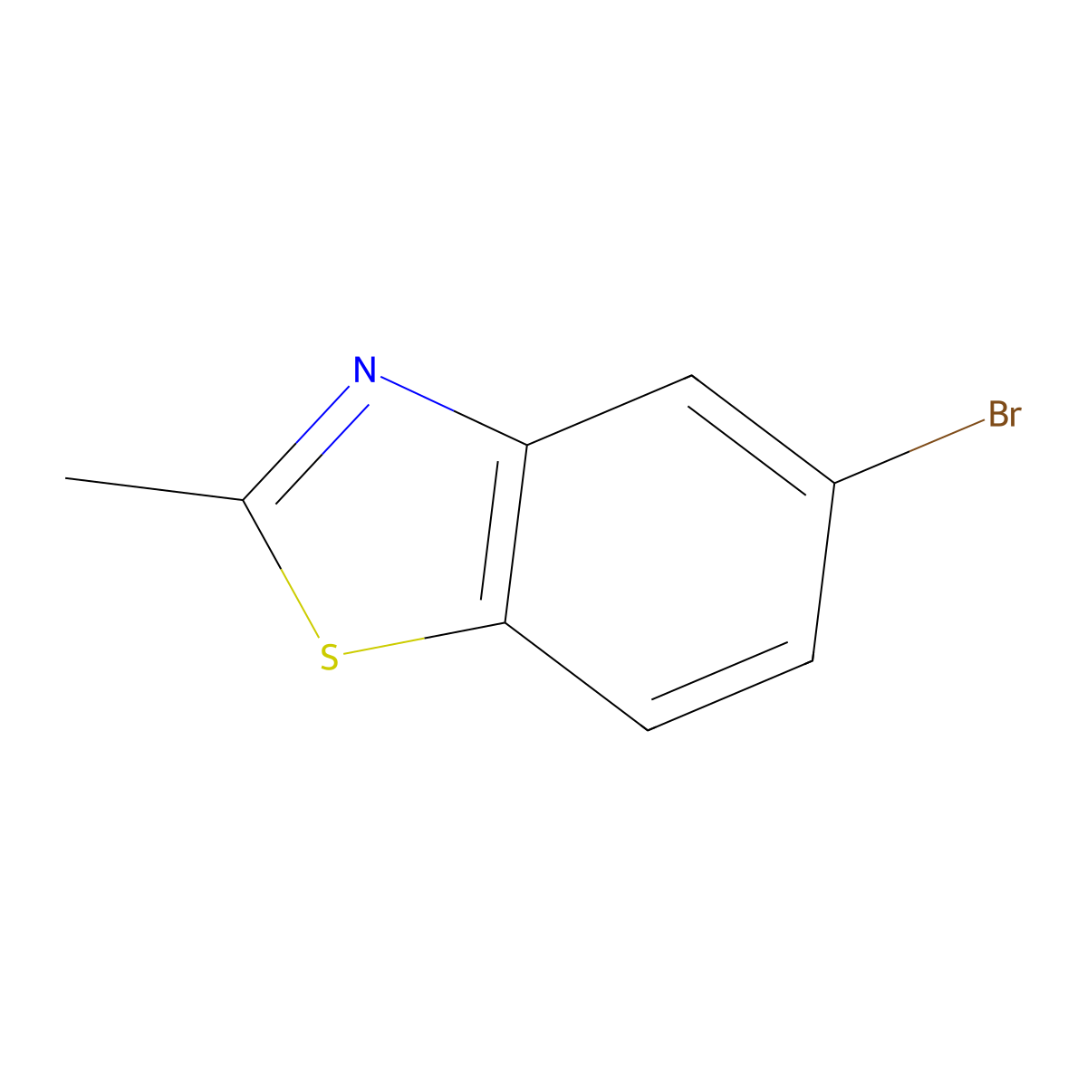 5-Bromo-2-methylbenzothiazole molecular structure, CAS 63837-11-6
