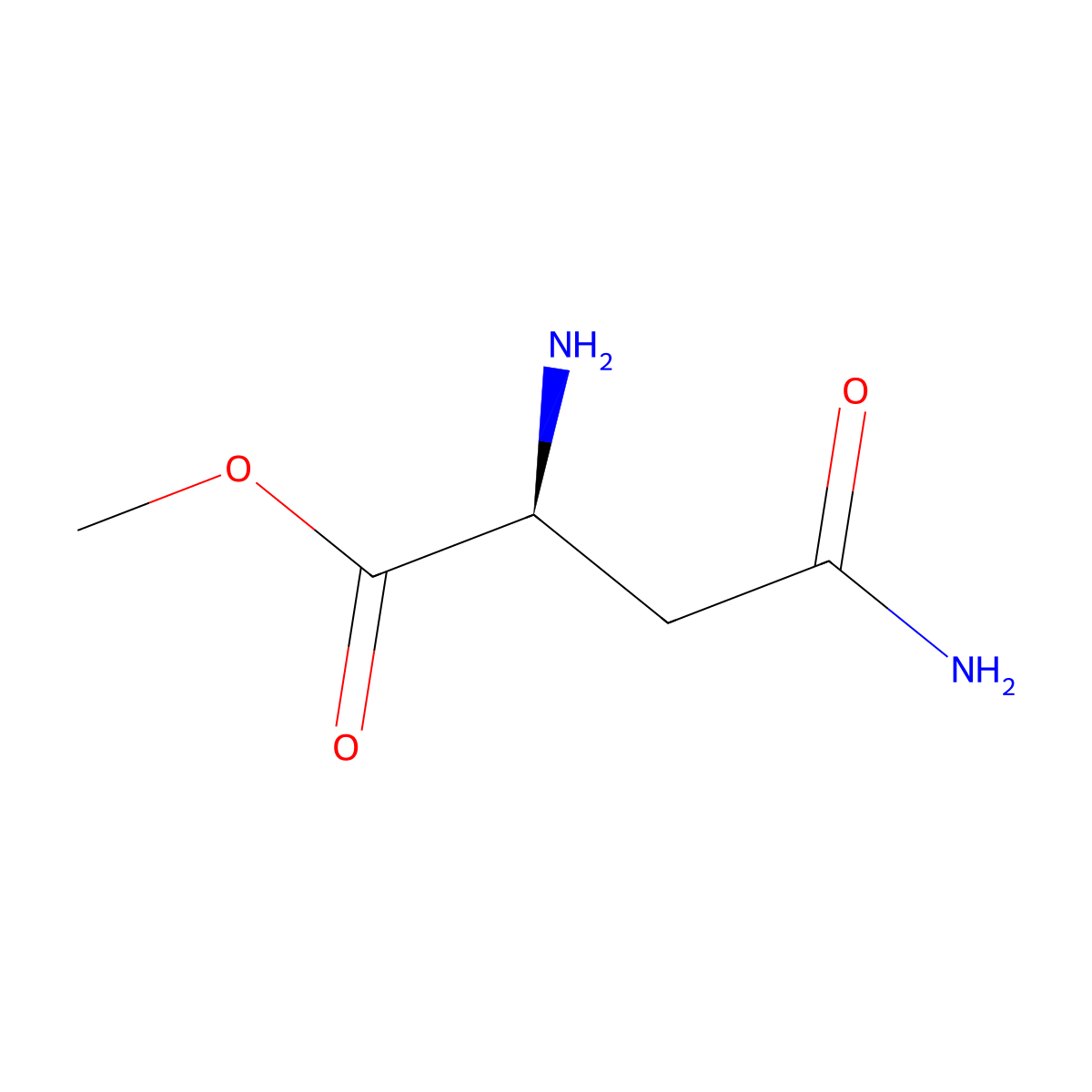 H-Asn-OMe molecular structure, CAS 6384-09-4