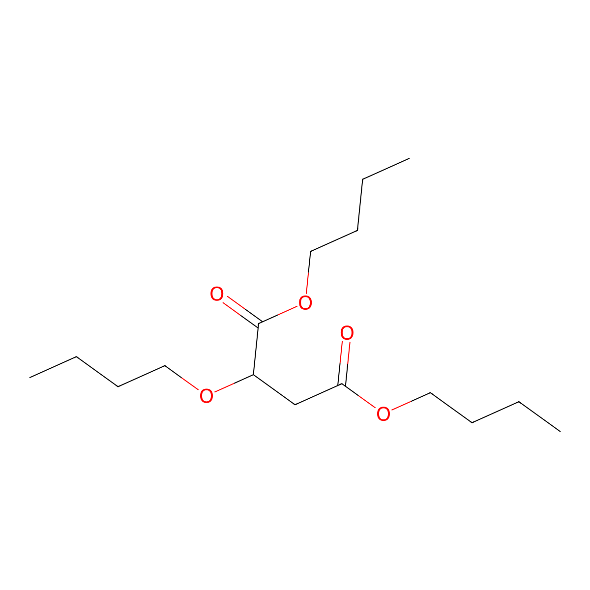 Dibutyl 2-butoxysuccinate molecular structure, CAS 63842-87-5