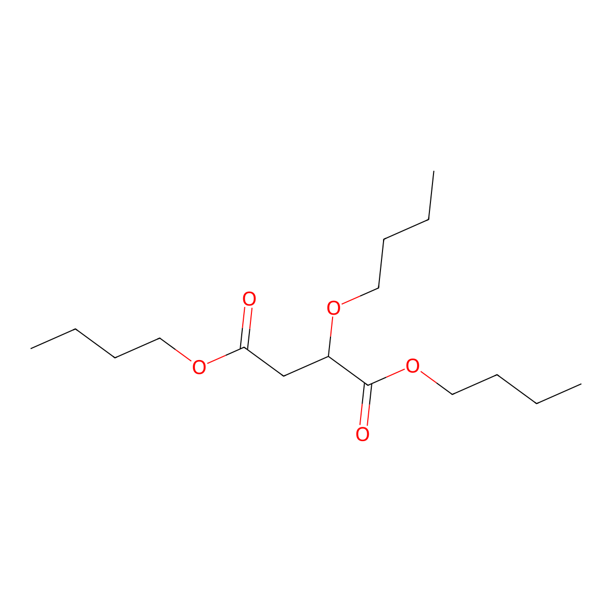Dibutyl 2-butoxysuccinate molecular structure, CAS 63842-87-5