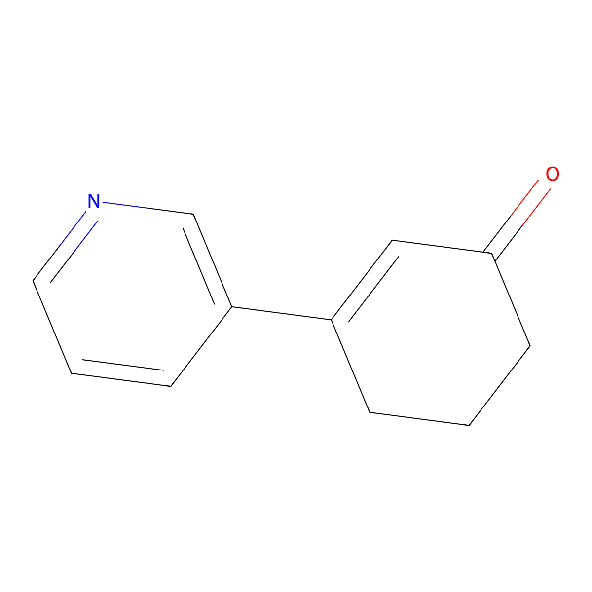 3-(Pyridin-3-yl)cyclohex-2-en-1-one molecular structure, CAS 63843-14-1