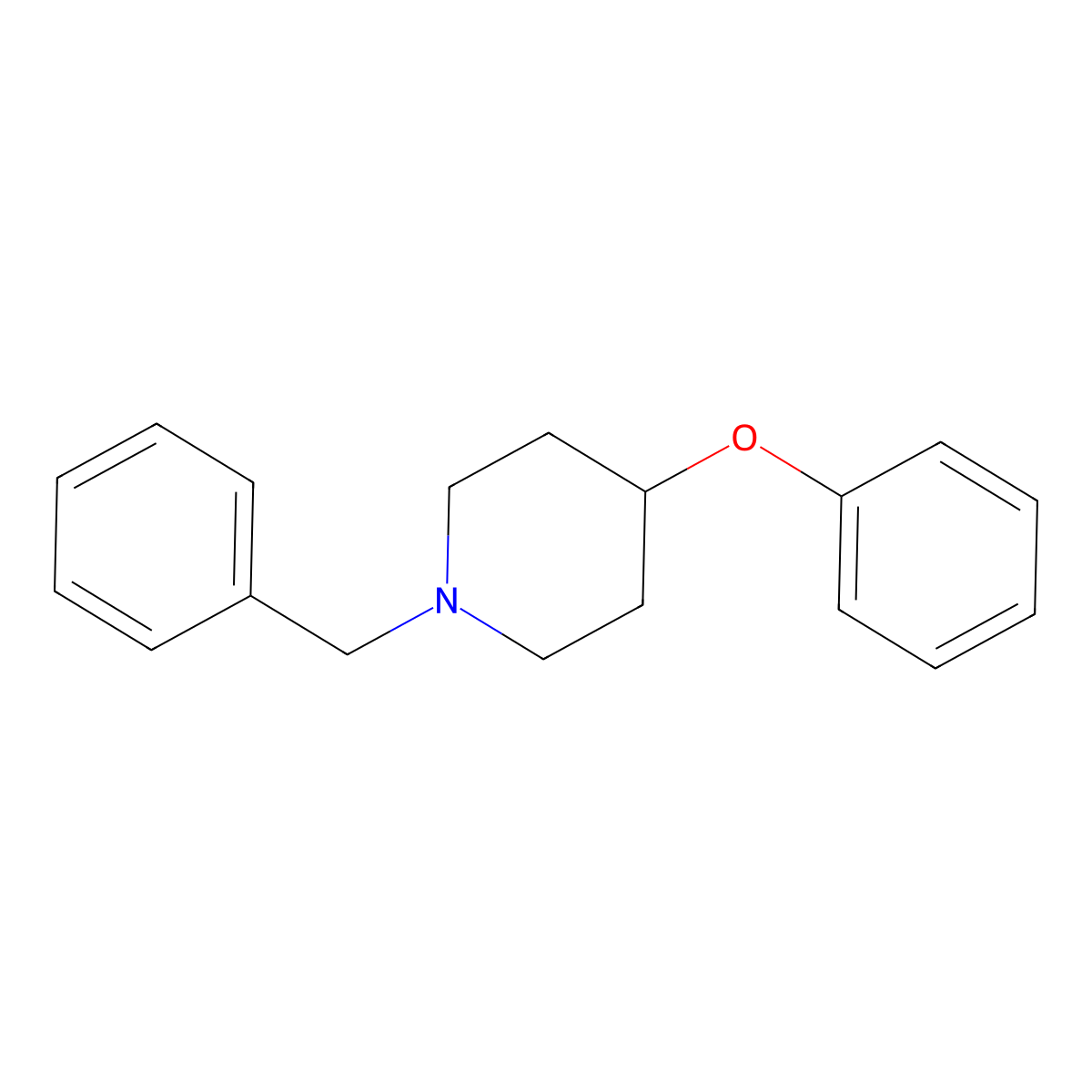 1-Benzyl-4-phenoxypiperidine molecular structure, CAS 63843-60-7