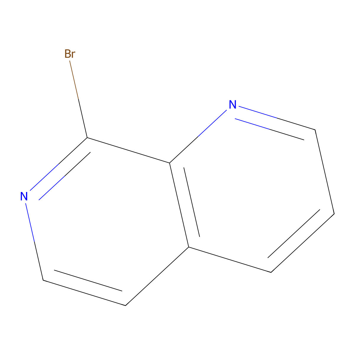 8-Bromo-1,7-naphthyridine molecular structure, CAS 63845-72-7