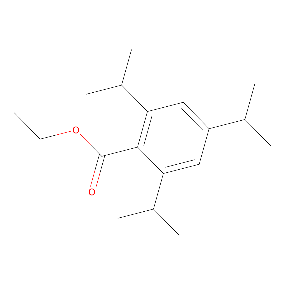 Ethyl 2,4,6-triisopropylbenzoate molecular structure, CAS 63846-76-4