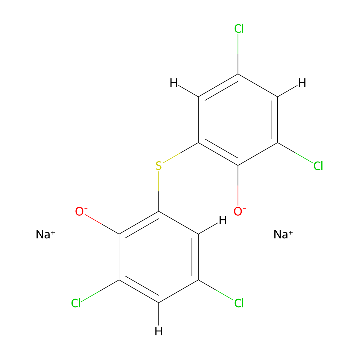 Bithionolate Sodium molecular structure, CAS 6385-58-6