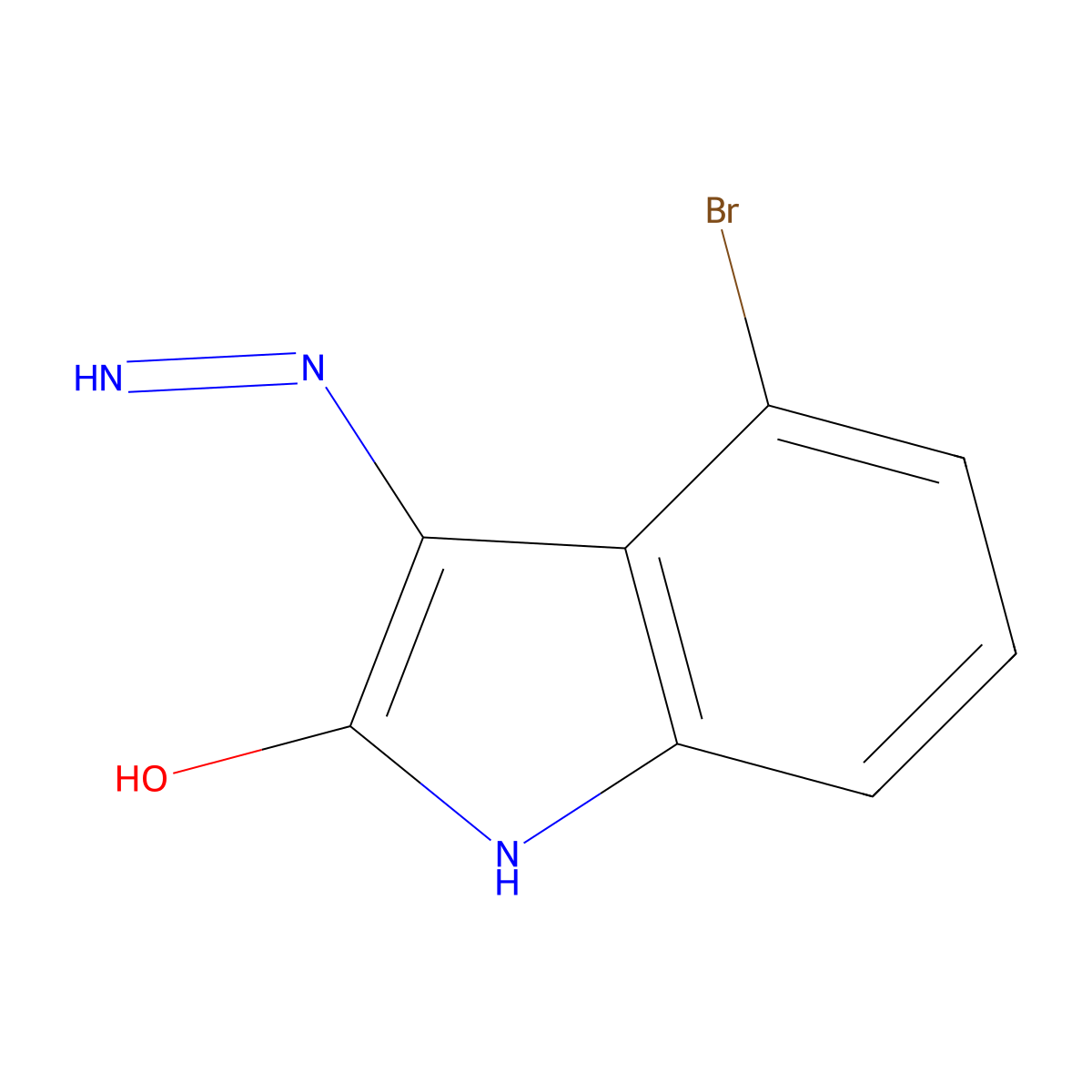 (E)-4-Bromo-3-hydrazonoeindolin-2-one molecular structure, CAS 638563-43-6