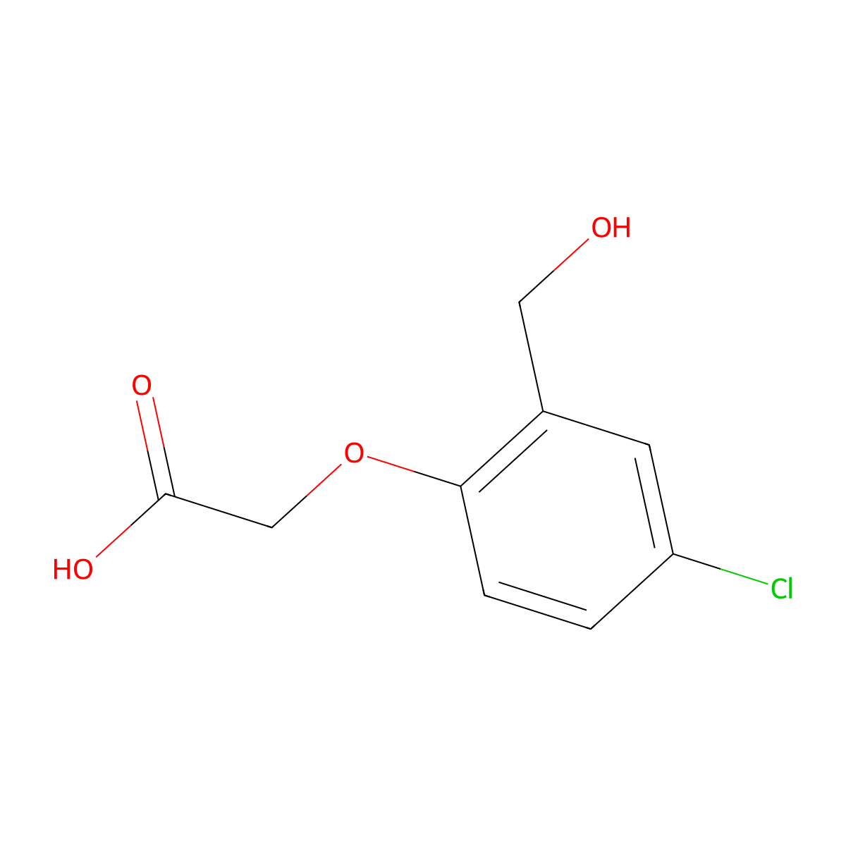 Cloxyfonac molecular structure, CAS 6386-63-6