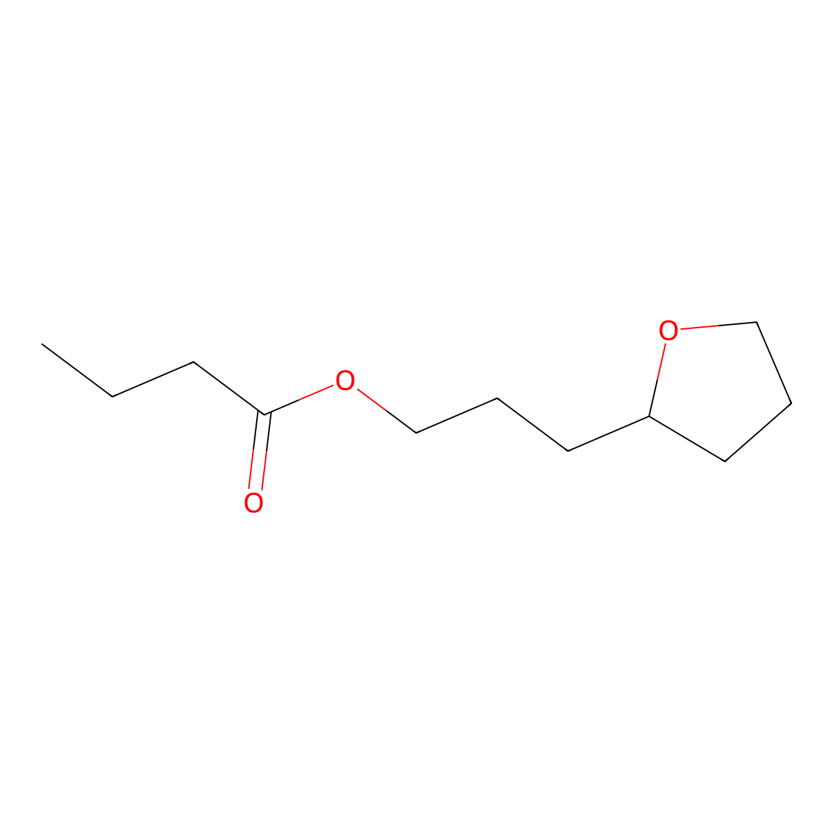 Butyric acid, ester with tetrahydro-2-furanpropanol molecular structure, CAS 63867-16-3