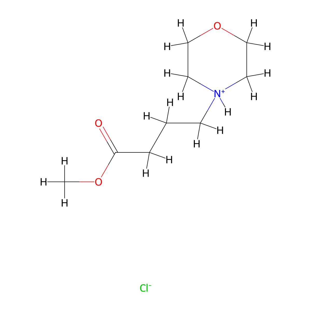 Methyl 4-(morpholin-4-yl)butanoate--hydrogen chloride (1/1) molecular structure, CAS 63867-23-2
