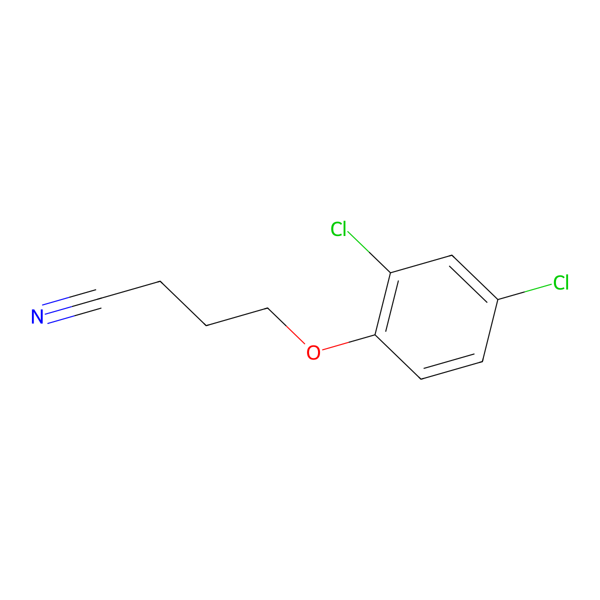 4-(2,4-Dichlorophenoxy)butanenitrile molecular structure, CAS 63867-25-4