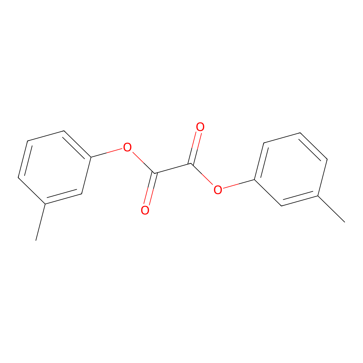 Di-p-tolyl oxalate molecular structure, CAS 63867-33-4