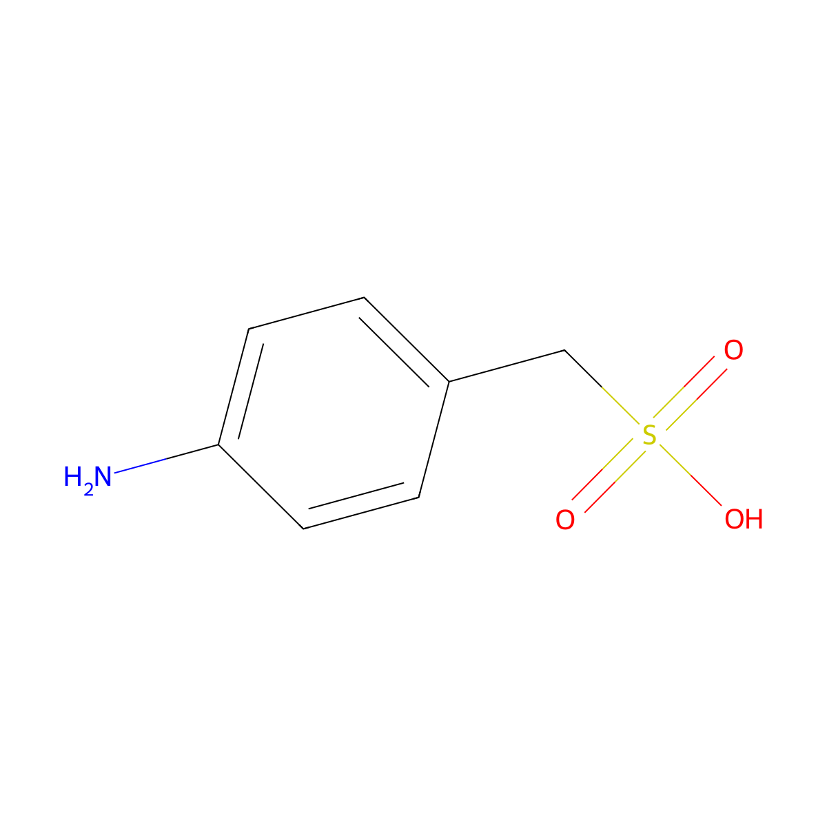 (4-Aminophenyl)methanesulfonic acid molecular structure, CAS 6387-28-6