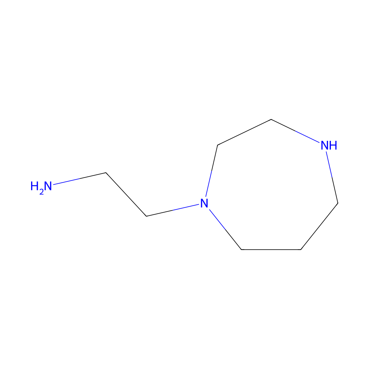 2-(1,4-Diazepan-1-yl)ethan-1-amine molecular structure, CAS 63872-67-3