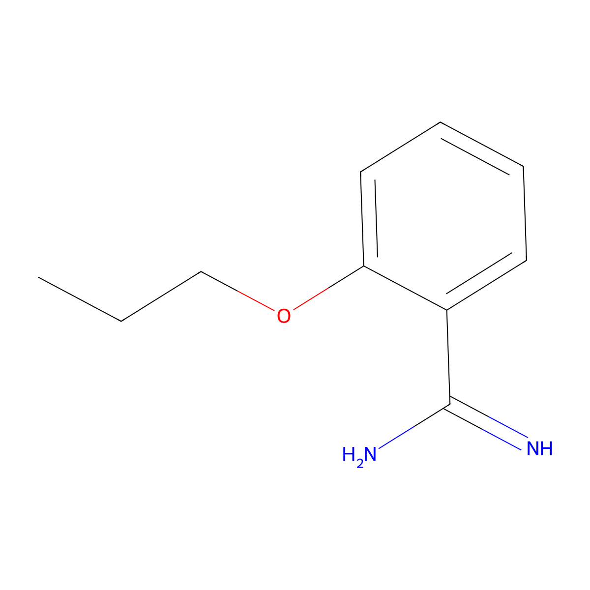 2-Propoxybenzimidamide molecular structure, CAS 63874-26-0