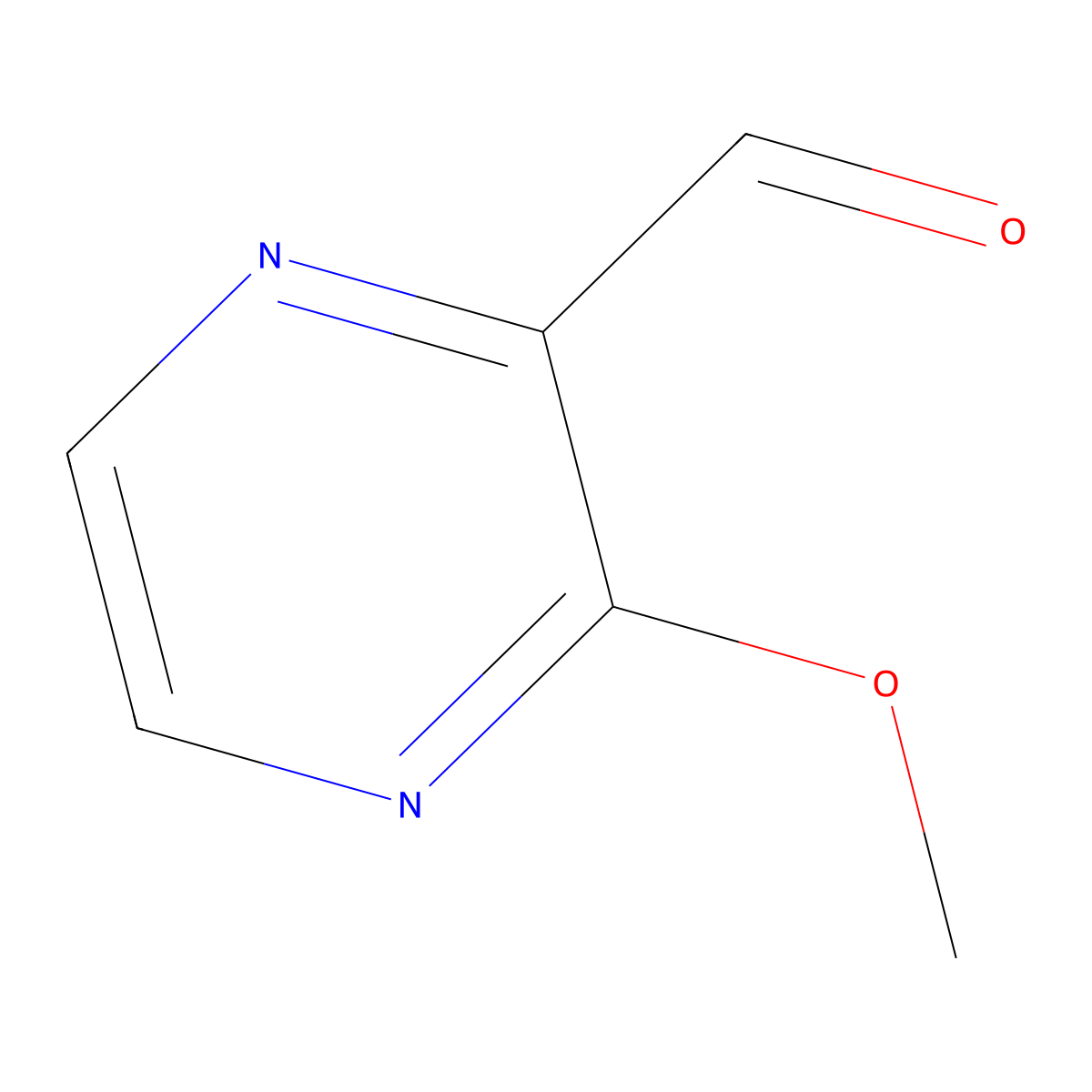 3-Methoxypyrazine-2-carbaldehyde molecular structure, CAS 63874-90-8