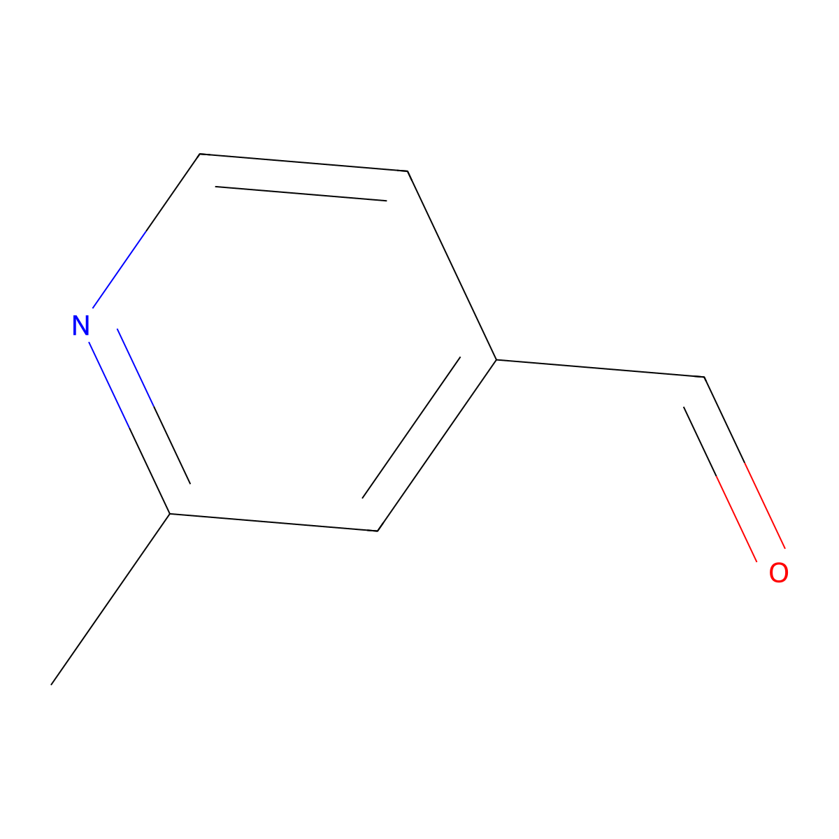 2-Methylpyridine-4-carbaldehyde molecular structure, CAS 63875-01-4