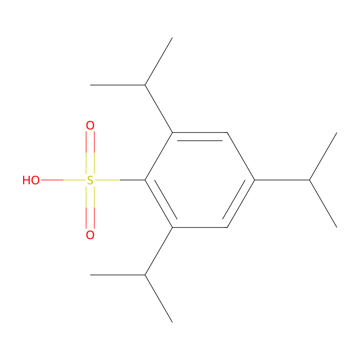2,4,6-Triisopropylbenzenesulfonic acid molecular structure, CAS 63877-57-6