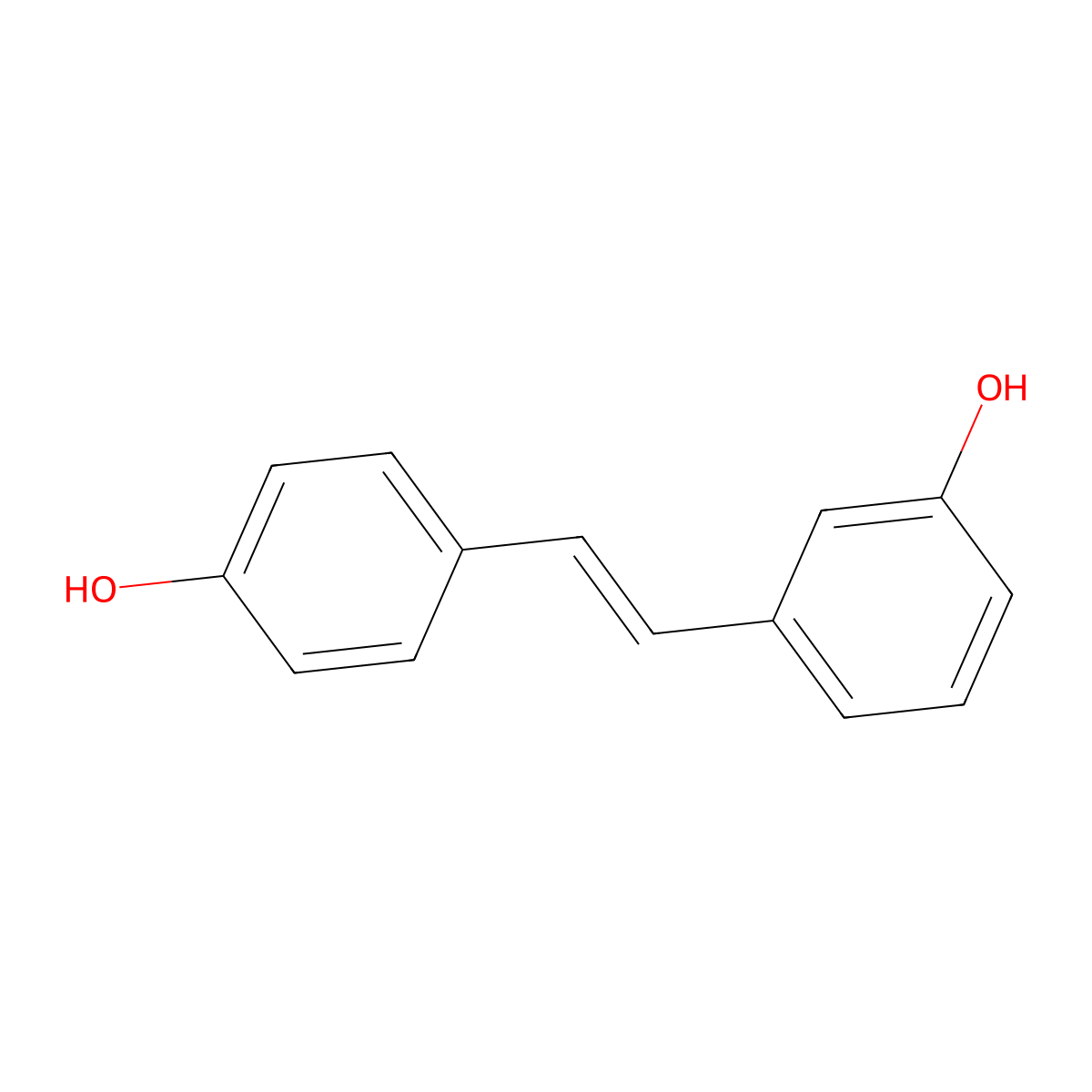 3,4'-Dihydroxystilbene molecular structure, CAS 63877-76-9