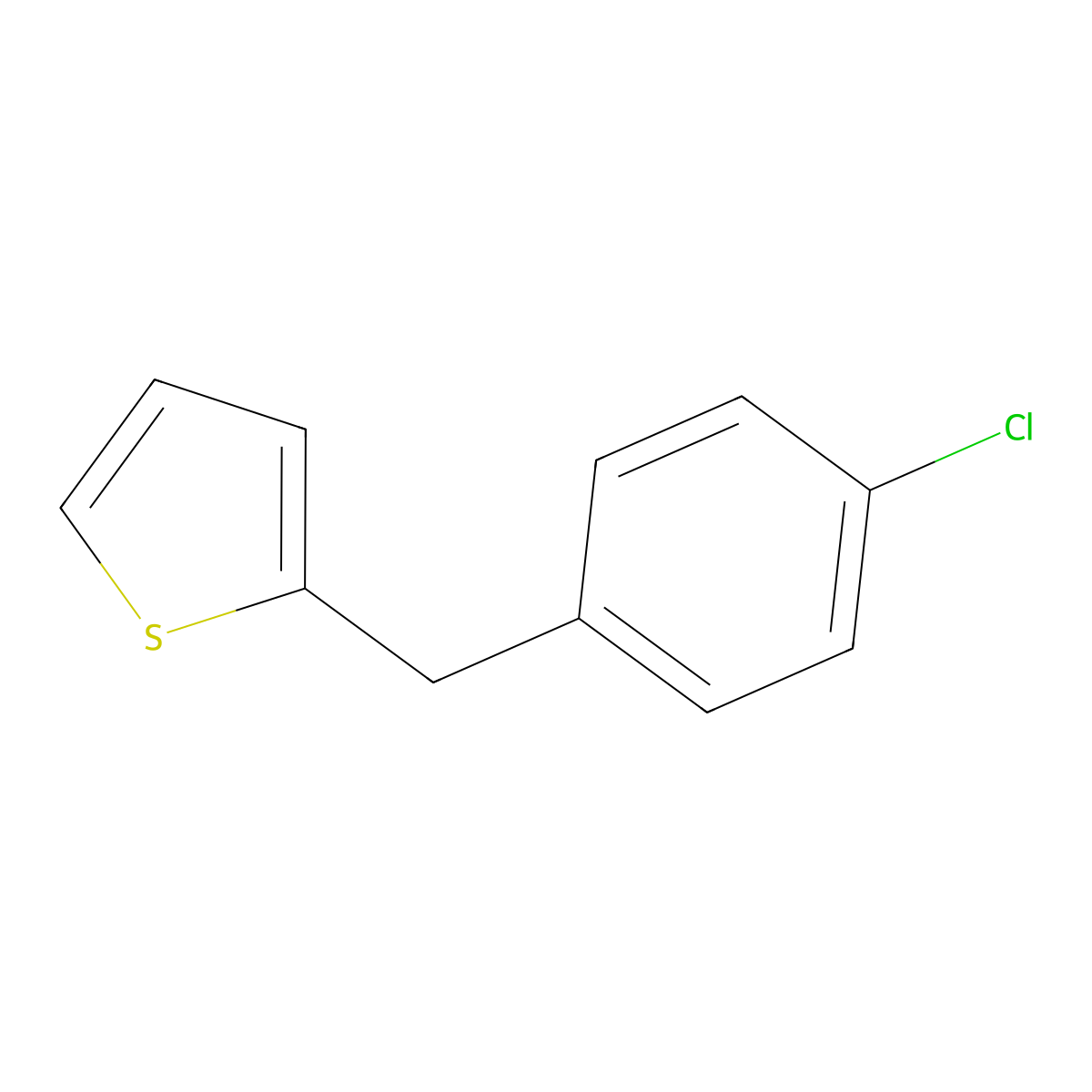 2-(4-Chlorobenzyl)thiophene molecular structure, CAS 63877-95-2