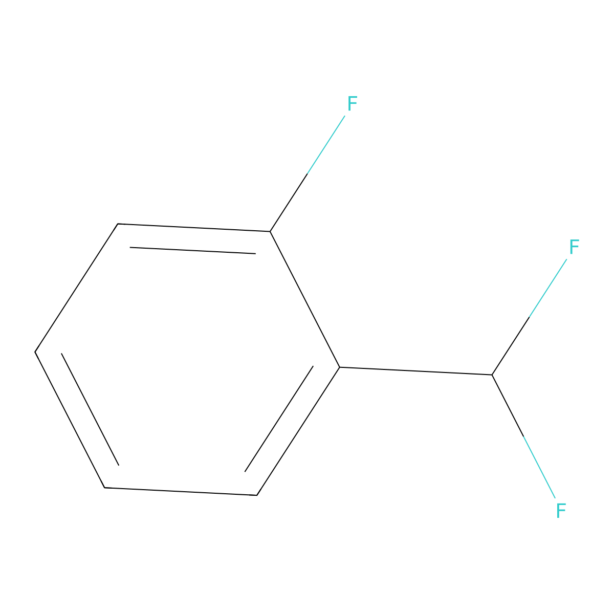 1-(Difluoromethyl)-2-fluorobenzene molecular structure, CAS 63878-70-6