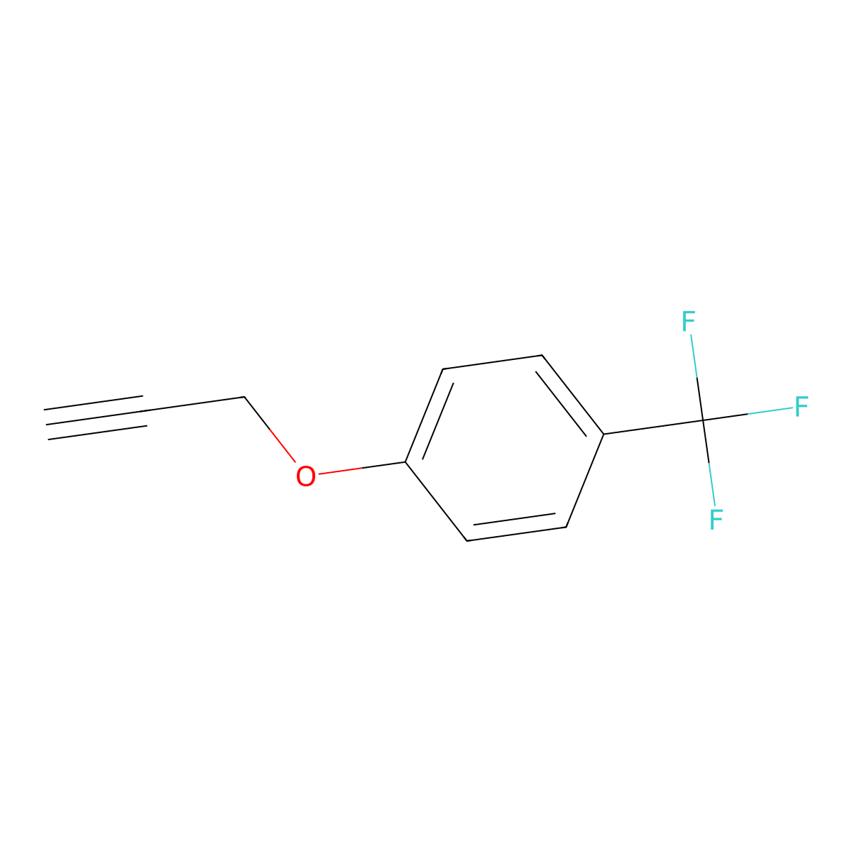 3-(p-Trifluoromethylphenoxy)-1-propyne molecular structure, CAS 63878-78-4