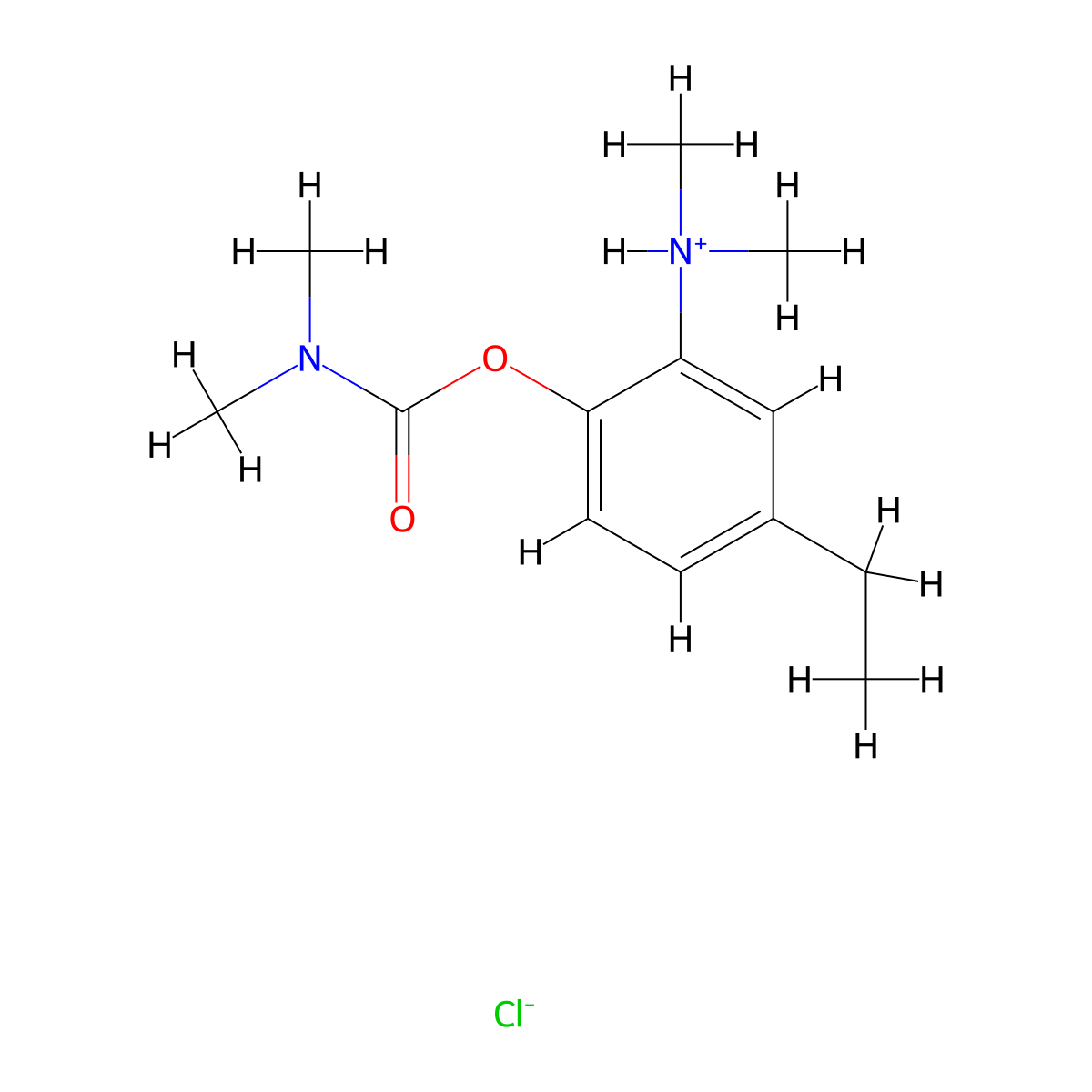 2-(Dimethylamino)-4-ethylphenyl dimethylcarbamate--hydrogen chloride (1/1) molecular structure, CAS 63884-69-5