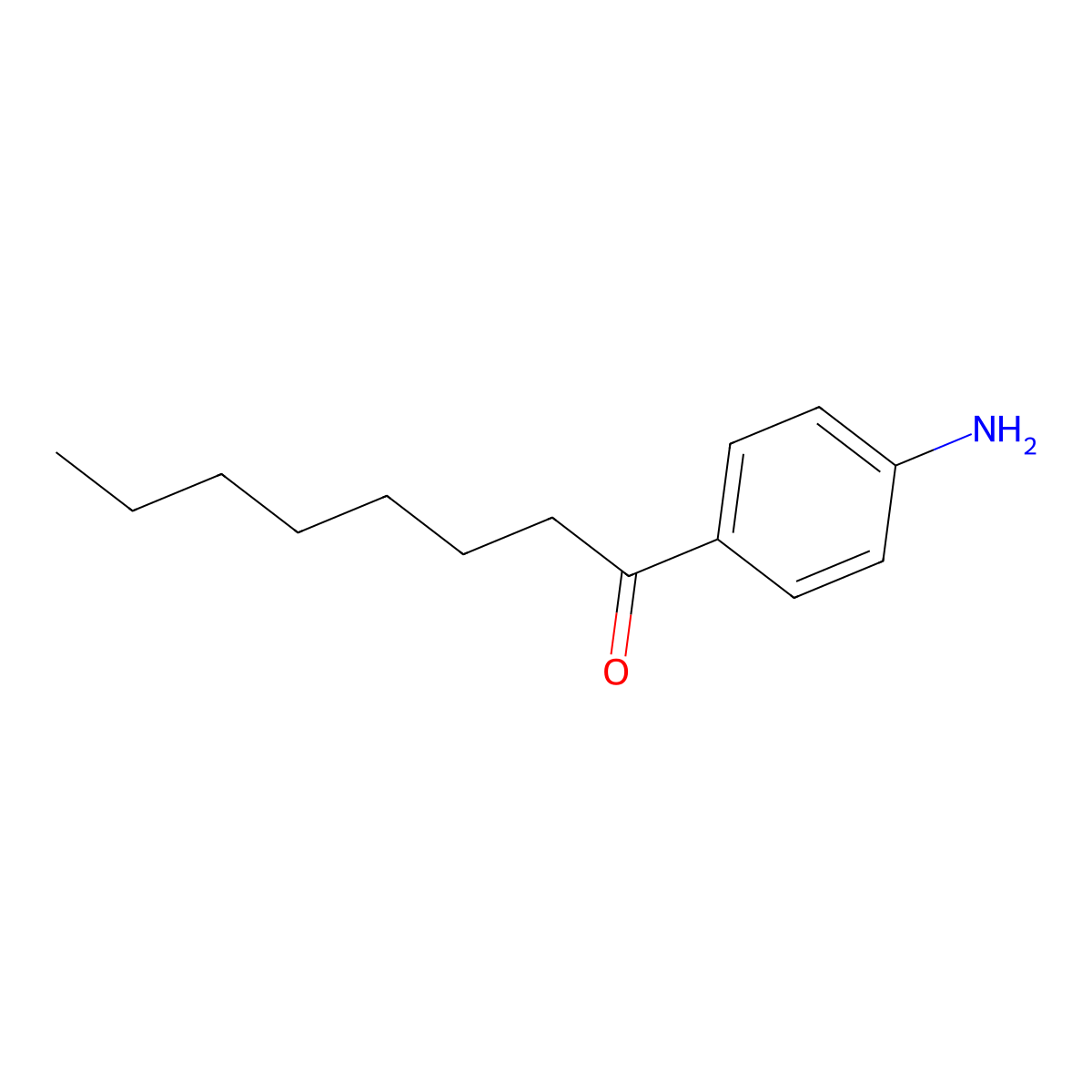 4-Aminooctoylphenone molecular structure, CAS 63884-78-6