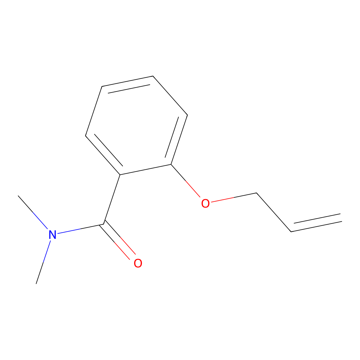 N,N-Dimethyl-2-(2-propen-1-yloxy)benzamide molecular structure, CAS 63887-52-5