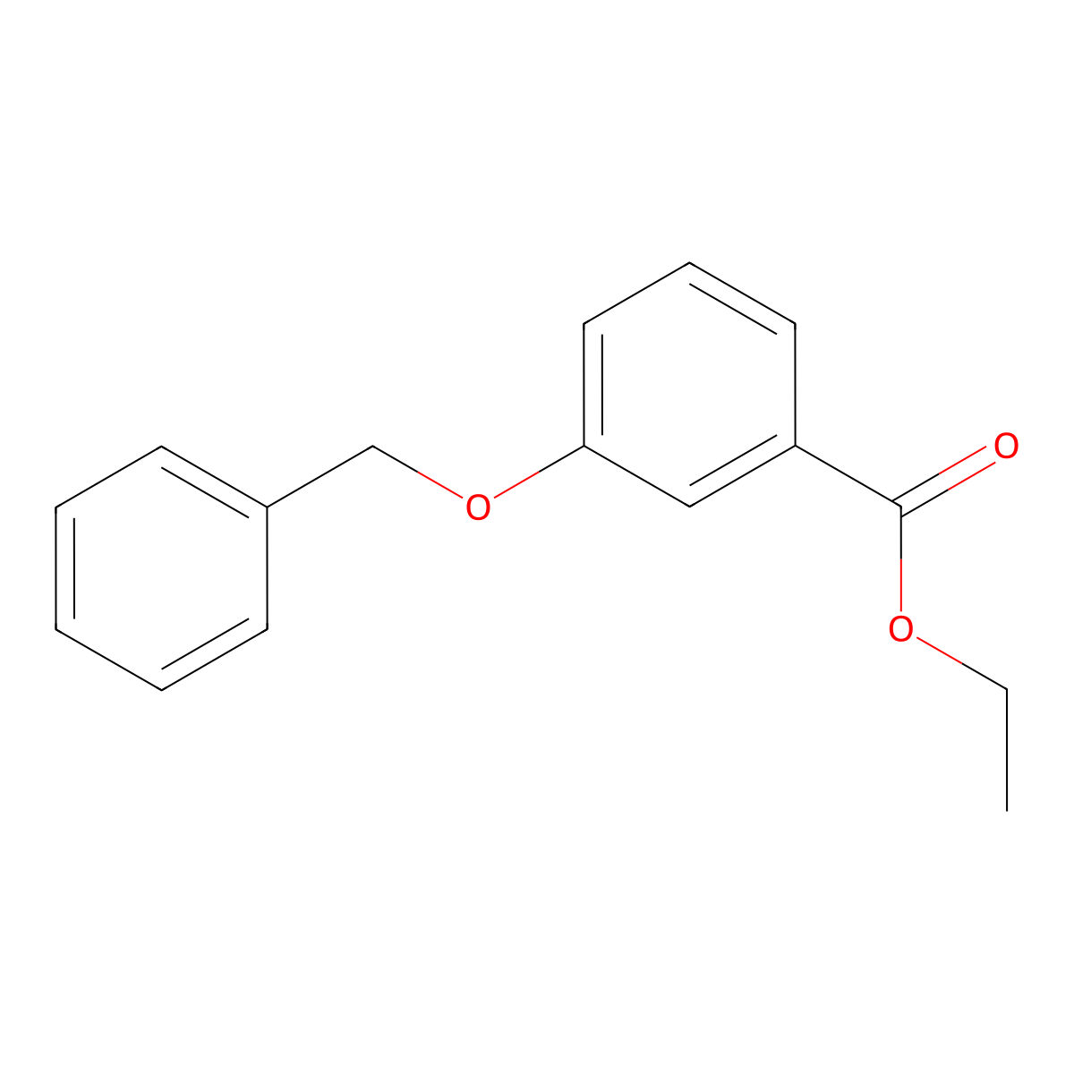 Ethyl 3-(benzyloxy)benzoate molecular structure, CAS 63888-94-8