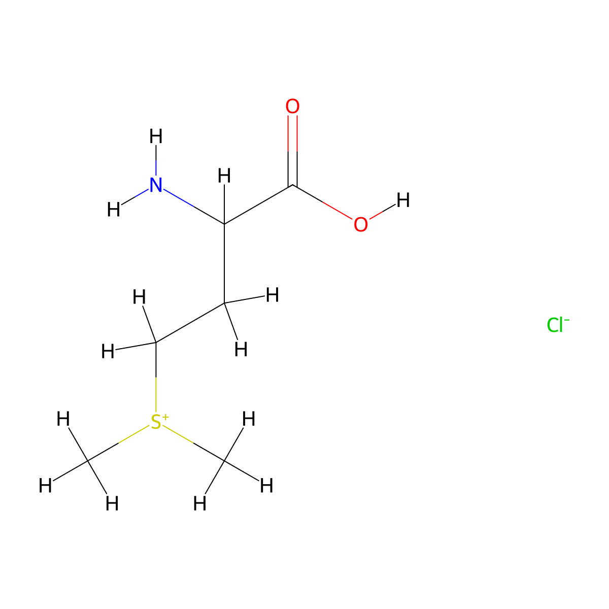 DL-Methionine methylsulfonium chloride molecular structure, CAS 63889-27-0