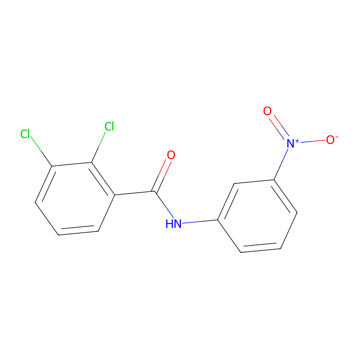 2,3-Dichloro-n-(3-nitrophenyl)benzamide molecular structure, CAS 6389-20-4