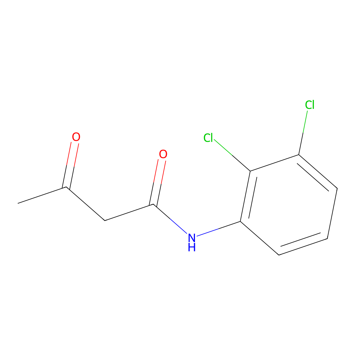 N-(2,3-dichlorophenyl)-3-oxobutanamide molecular structure, CAS 63896-87-7