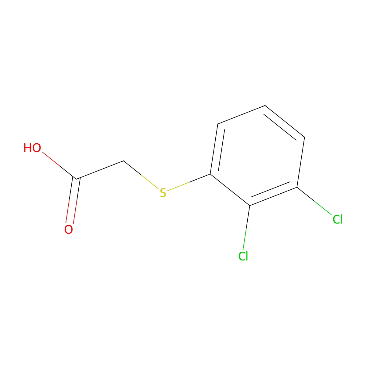 2-(2,3-Dichlorophenylthio)Acetic Acid molecular structure, CAS 6390-19-8