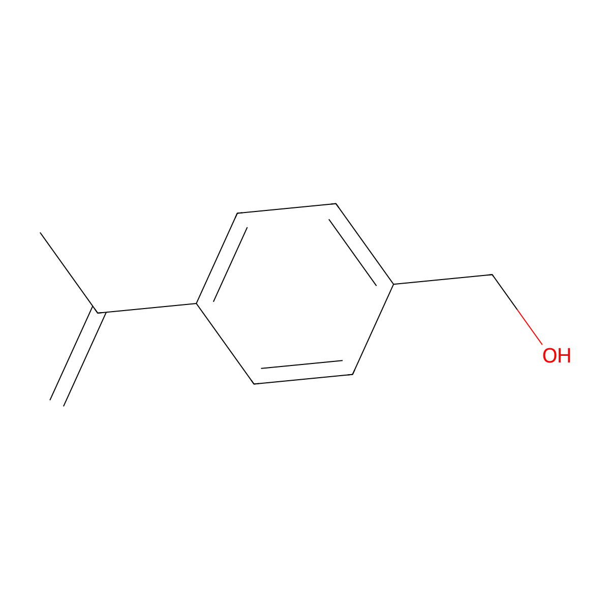 (4-Isopropenylphenyl)methanol molecular structure, CAS 6390-64-3