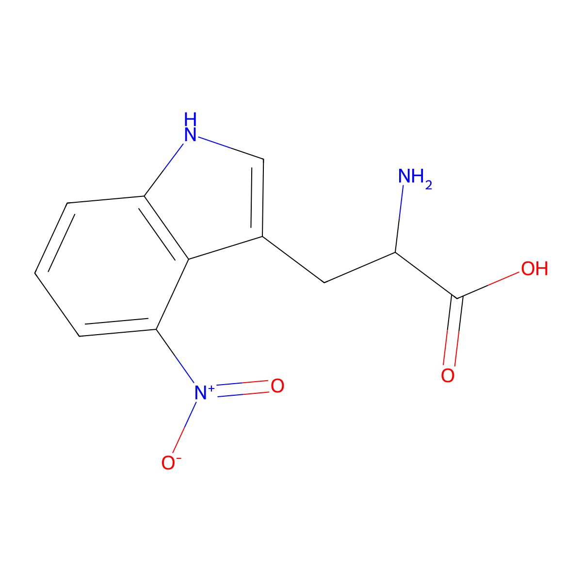 4-Nitrotryptophan molecular structure, CAS 639029-26-8